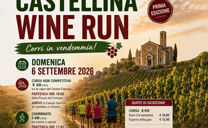 Con Castellina Wine Run la vendemmia è un’esperienza podistica